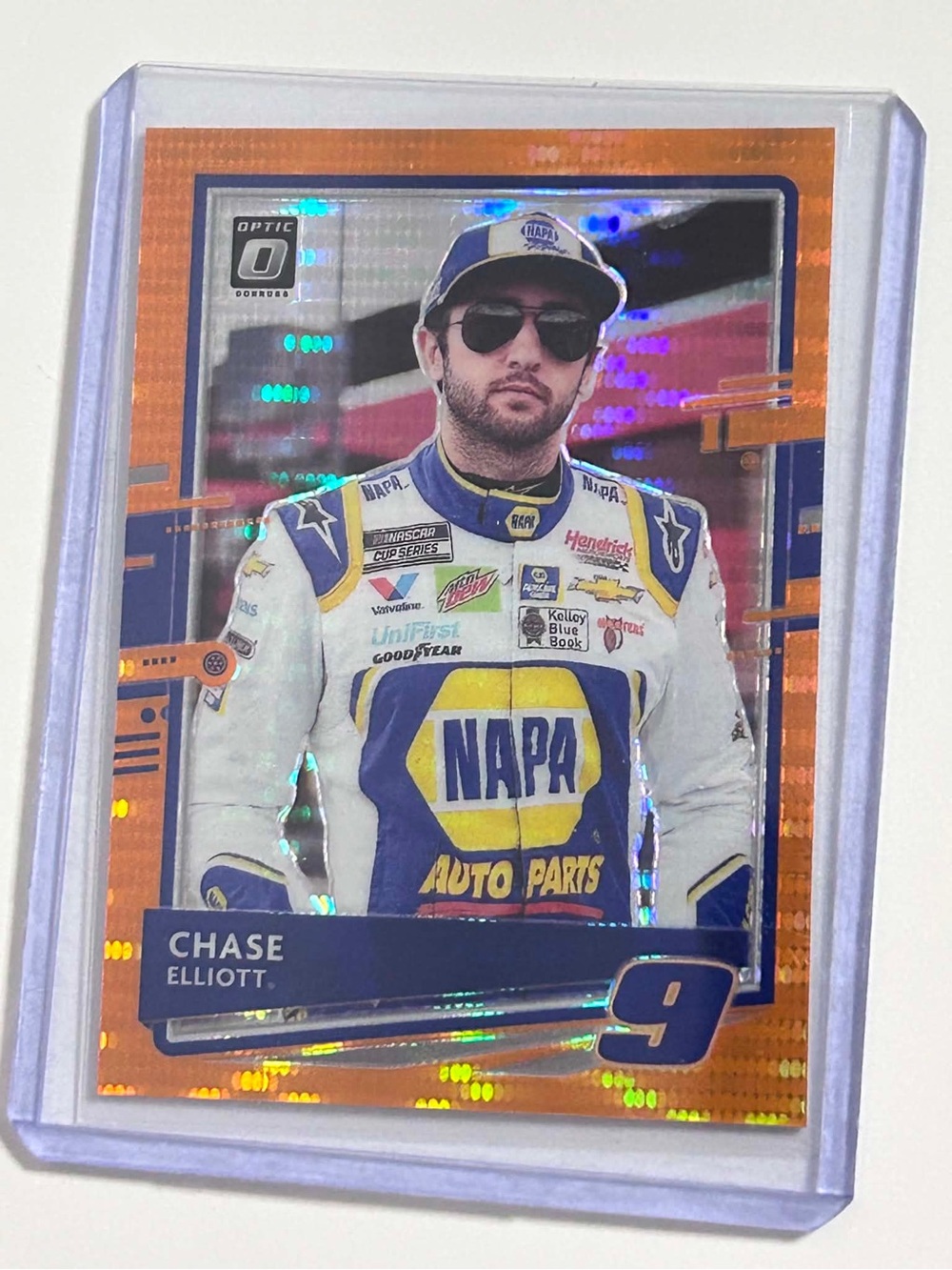 Panini Orange and Blue Racing Card Sleeve